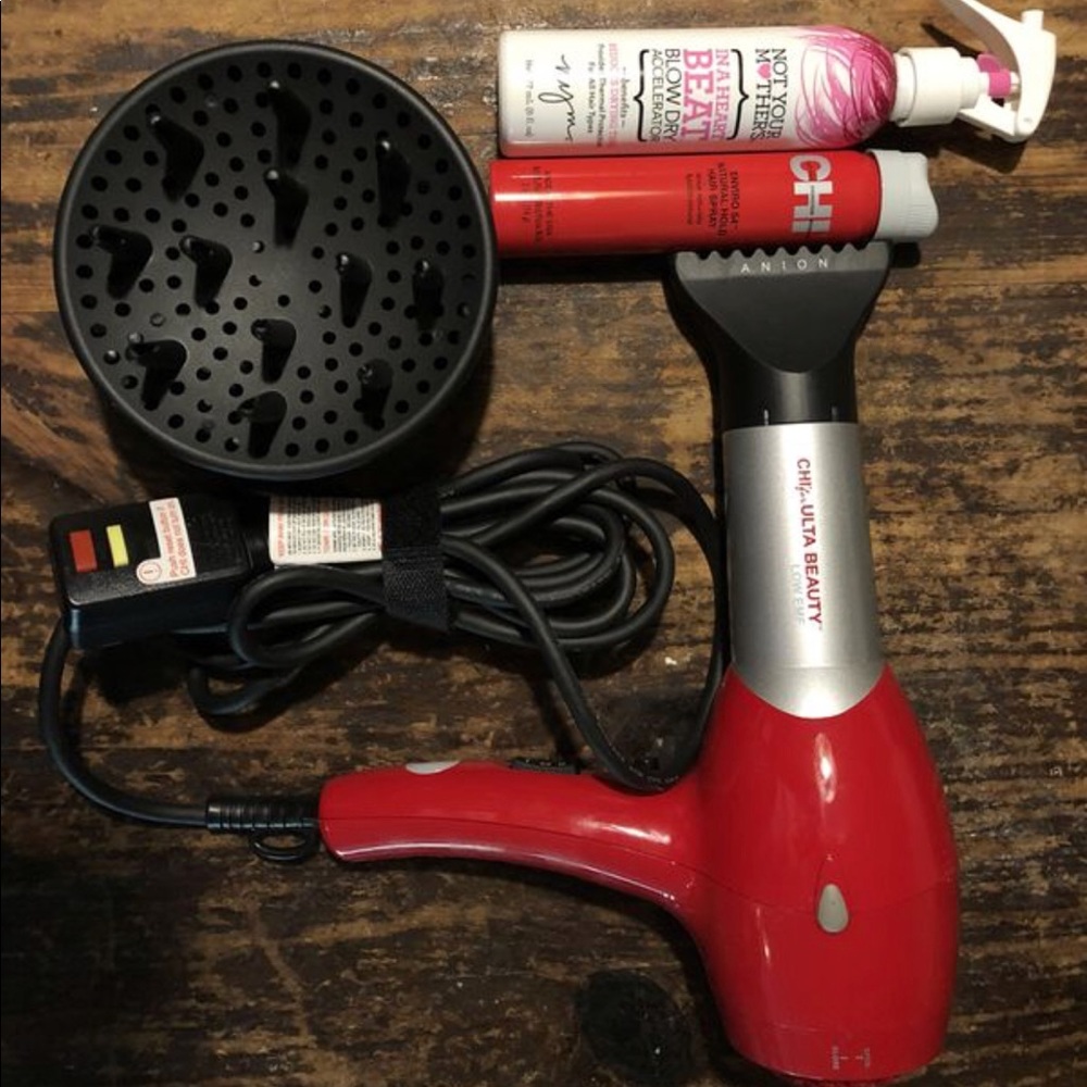 Chi Low EMF Blow Dryer and misc.